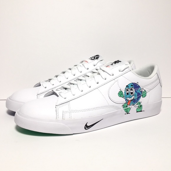 !’sold’! NIKE BLAZER LOW FLYLEATHER EARTHDAY🌍QS - Picture 2 of 8